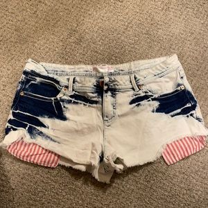 Red White & Blue Short Shorts